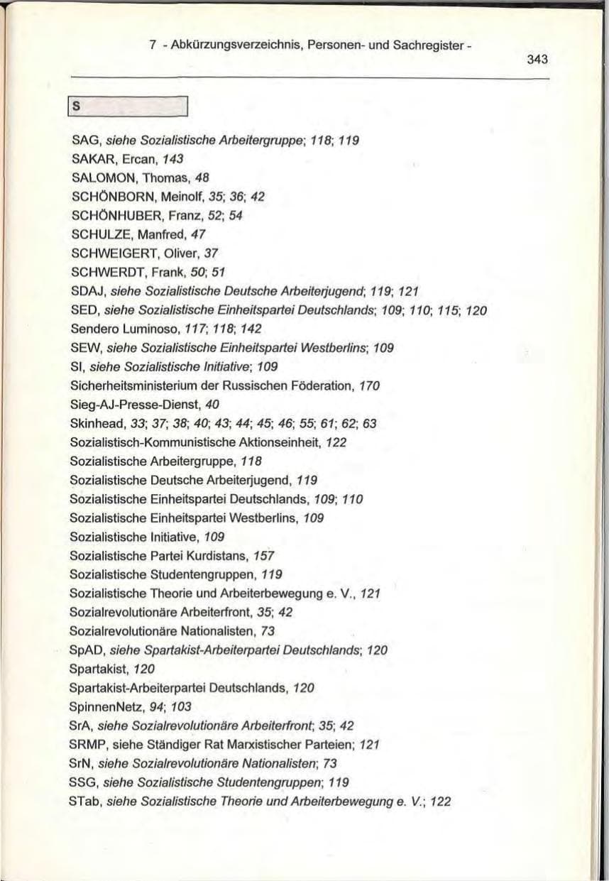 Seite 343 des Verfassungsschutzbericht 1993 Berlin