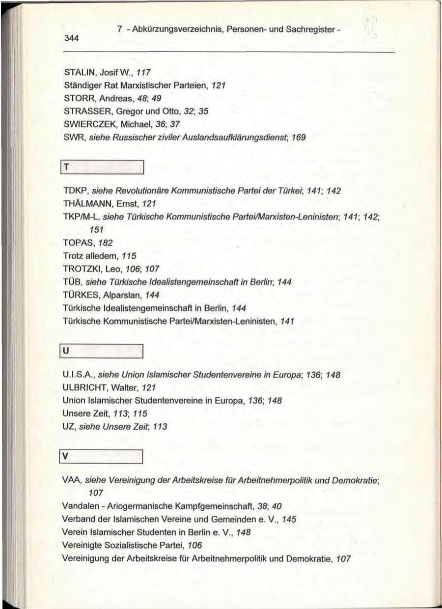 Seite 344 des Verfassungsschutzbericht 1993 Berlin