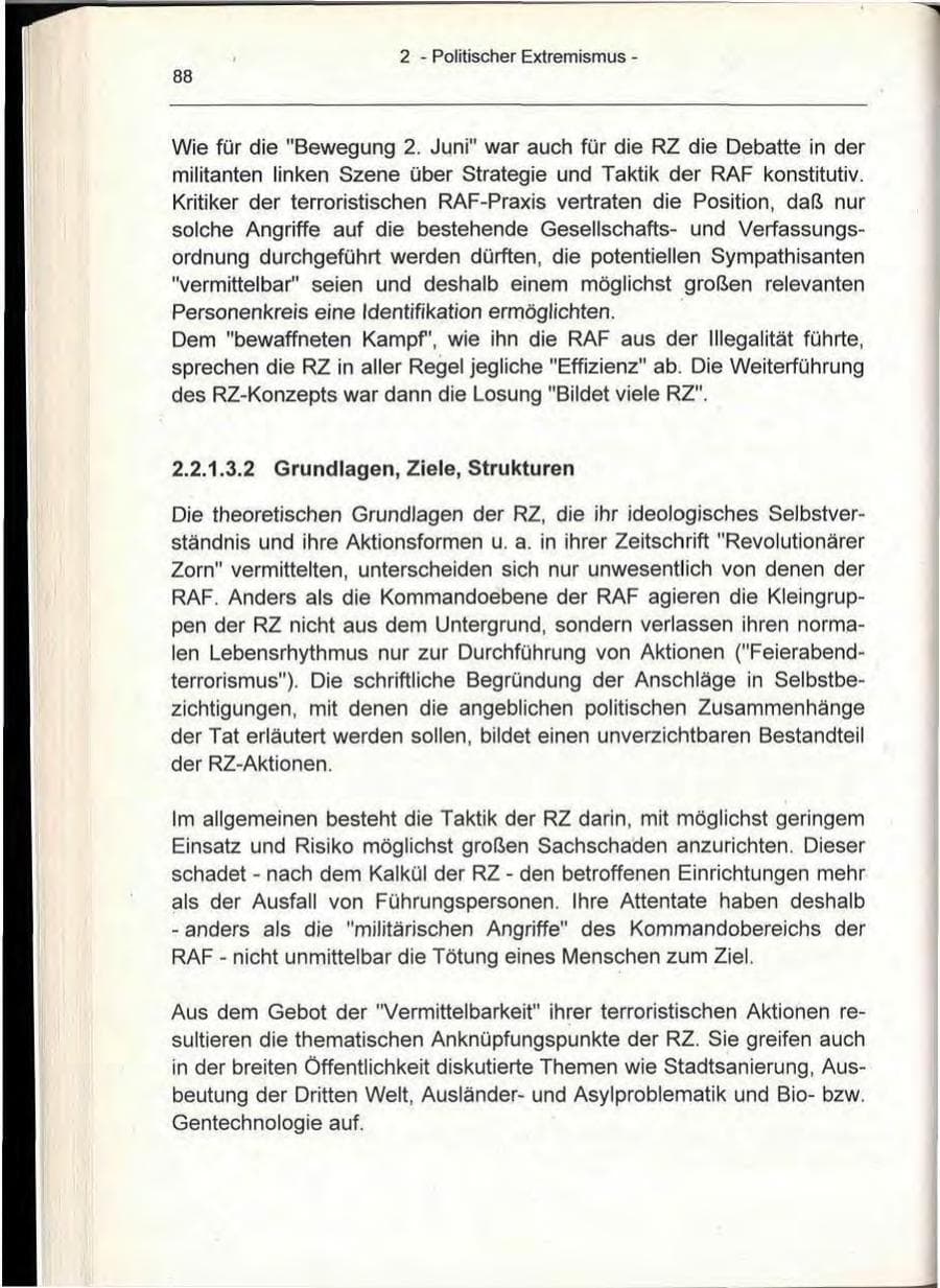 Seite 88 des Verfassungsschutzbericht 1993 Berlin