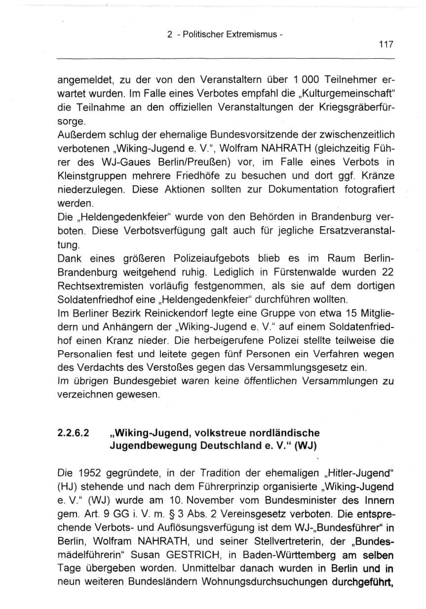 Seite 117 des Verfassungsschutzbericht 1994 Berlin