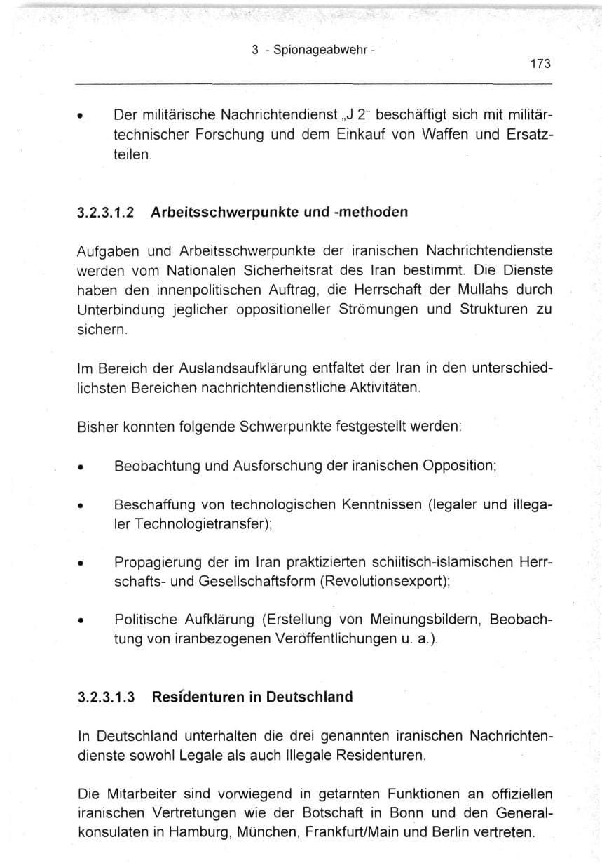 Seite 173 des Verfassungsschutzbericht 1994 Berlin