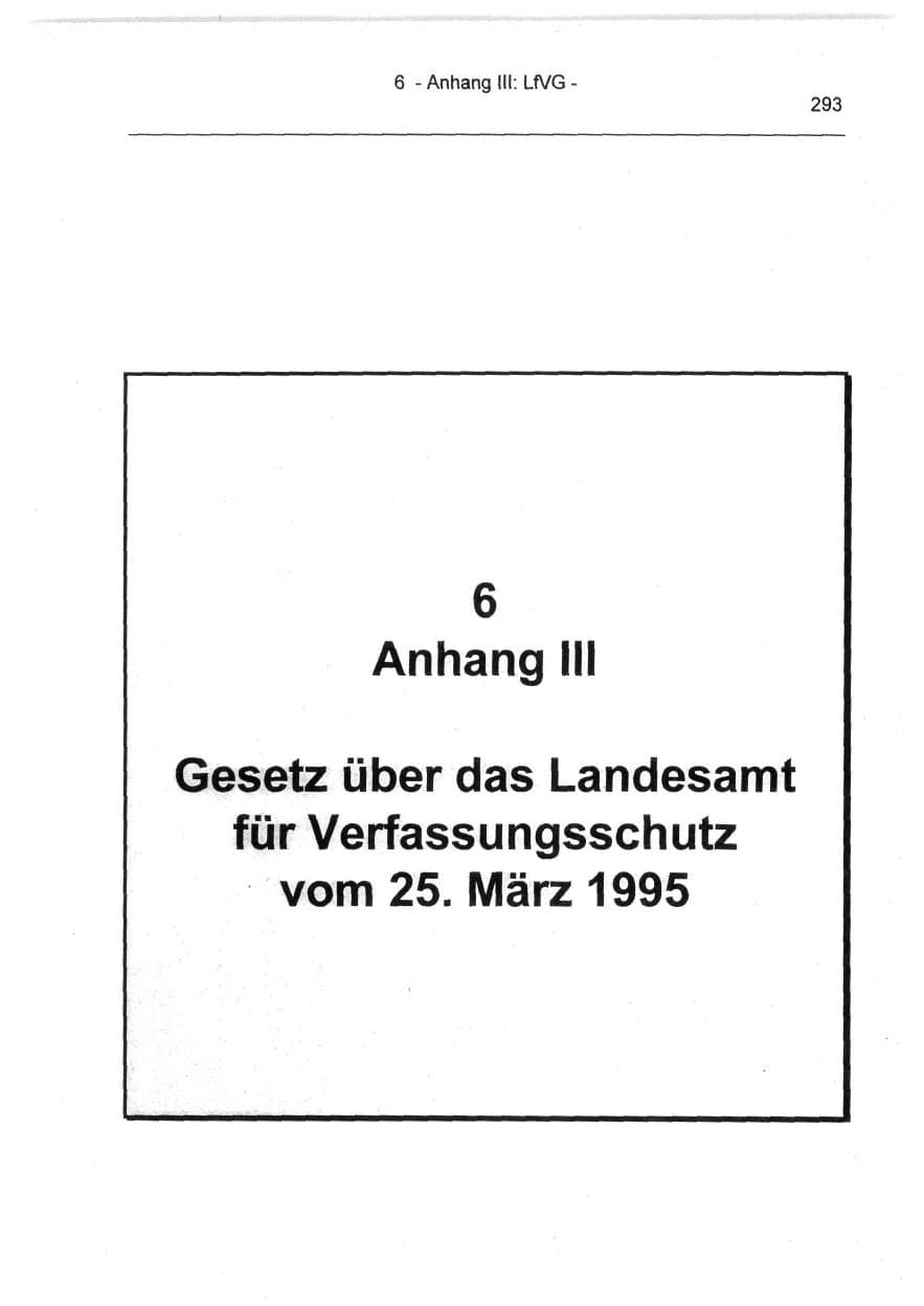 Seite 293 des Verfassungsschutzbericht 1994 Berlin