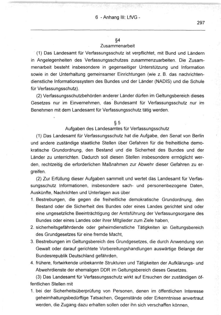 Seite 297 des Verfassungsschutzbericht 1994 Berlin