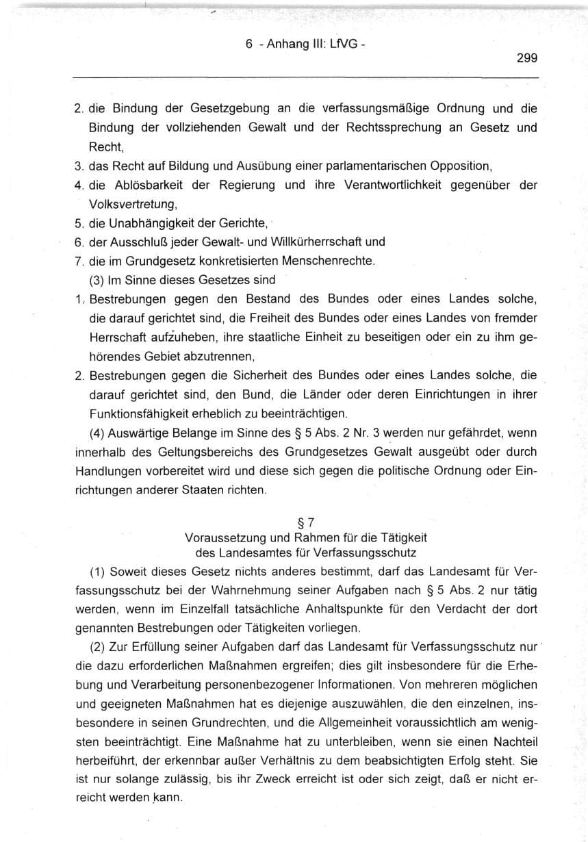 Seite 299 des Verfassungsschutzbericht 1994 Berlin