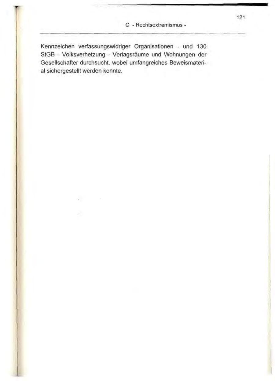 Seite 121 des Verfassungsschutzbericht 1995 Berlin