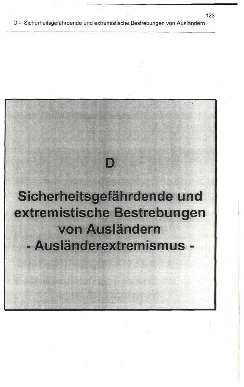 Seite 123 des Verfassungsschutzbericht 1995 Berlin