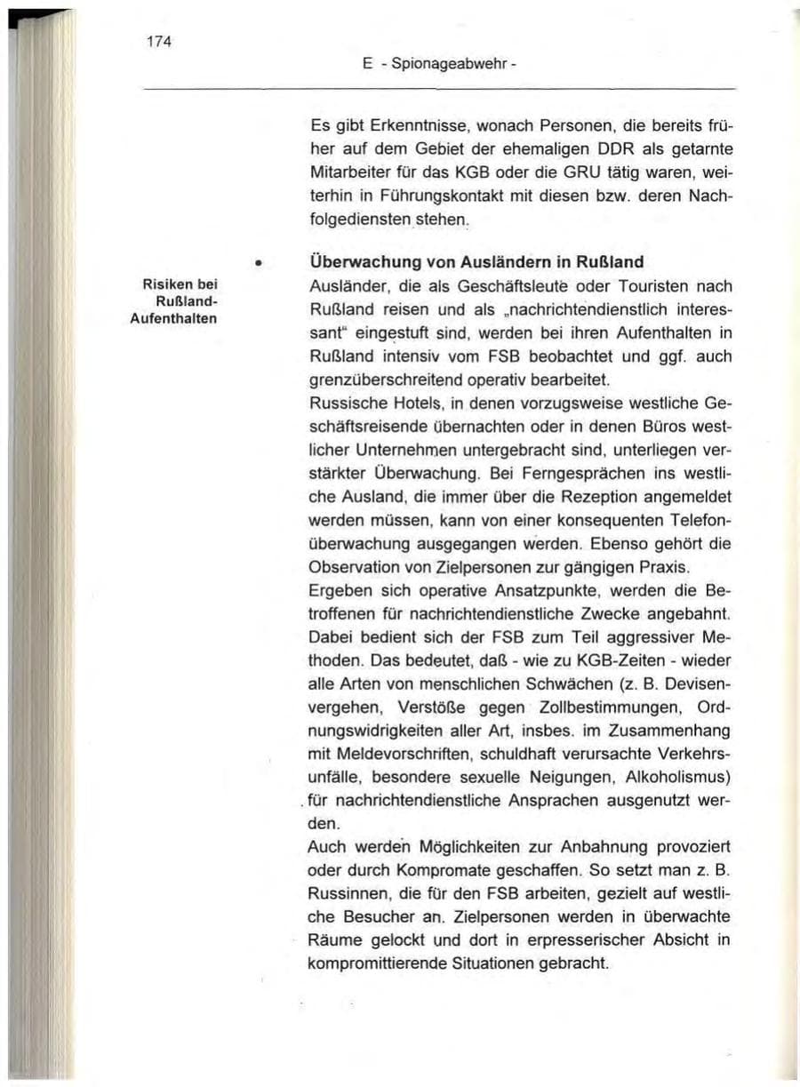 Seite 174 des Verfassungsschutzbericht 1995 Berlin