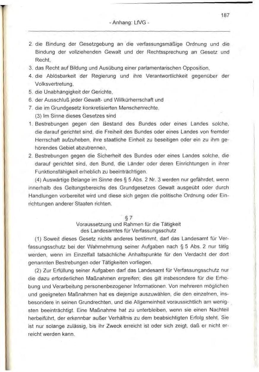 Seite 187 des Verfassungsschutzbericht 1995 Berlin