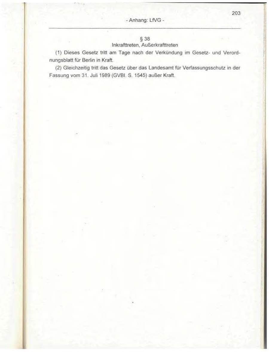Seite 203 des Verfassungsschutzbericht 1995 Berlin
