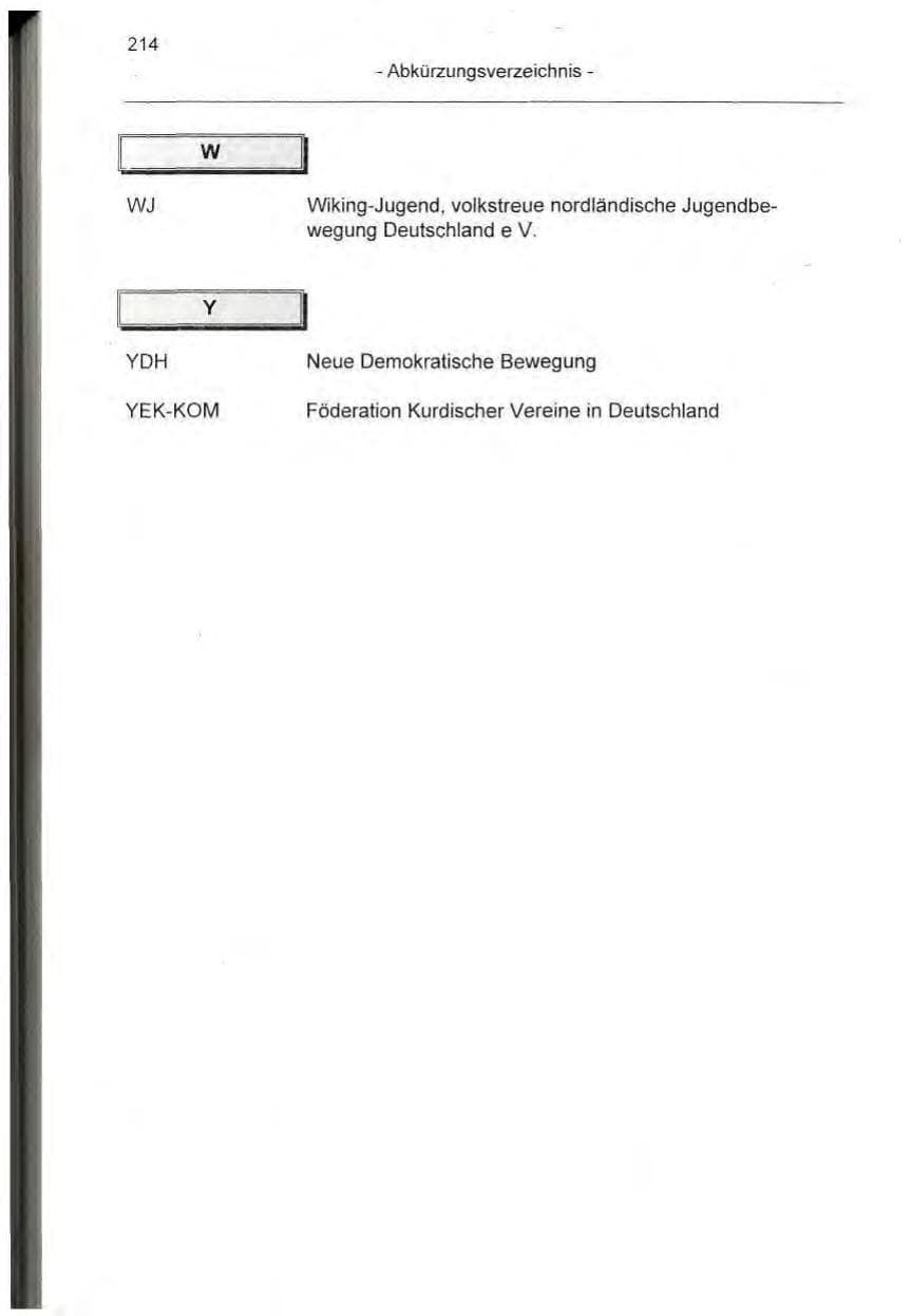 Seite 214 des Verfassungsschutzbericht 1995 Berlin