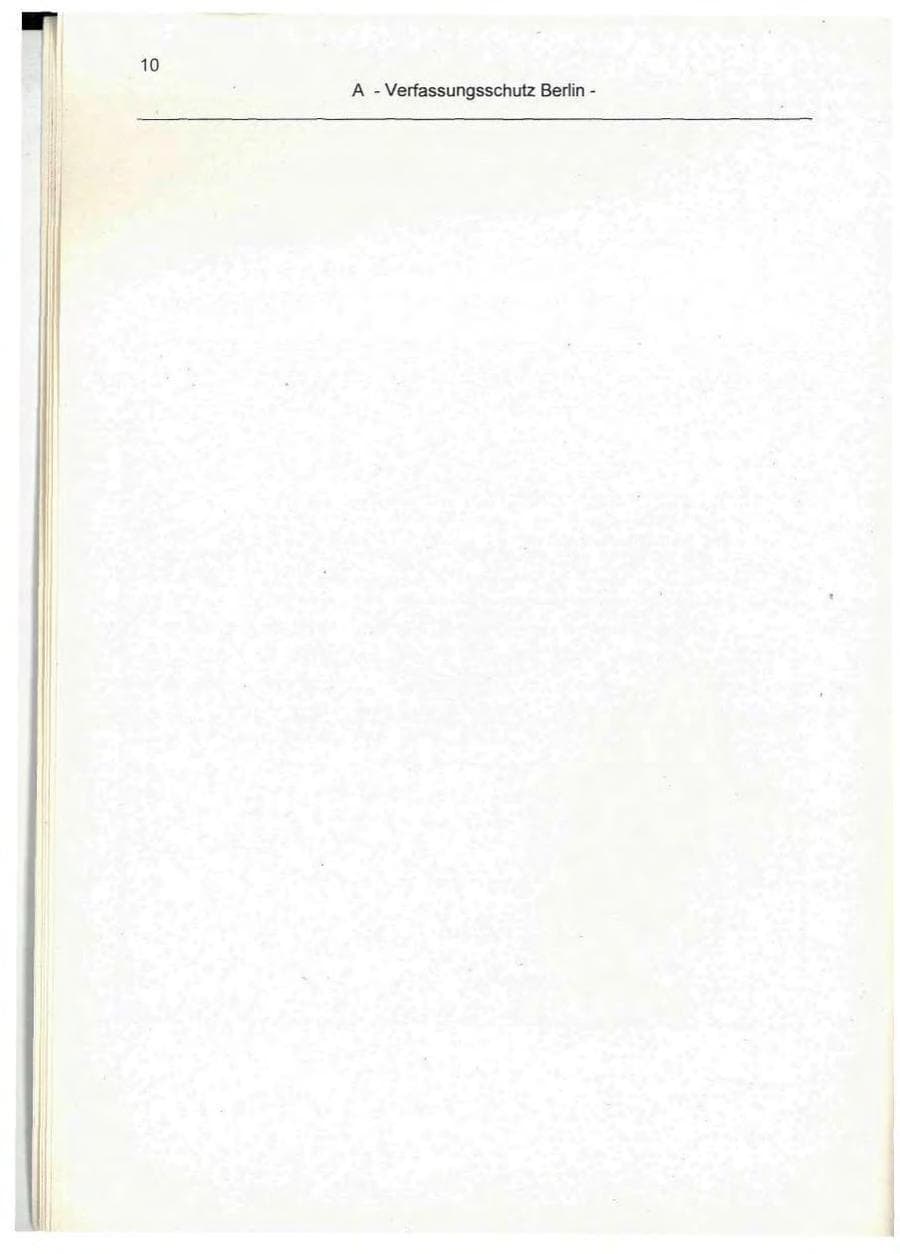 Seite 10 des Verfassungsschutzbericht 1995 Berlin