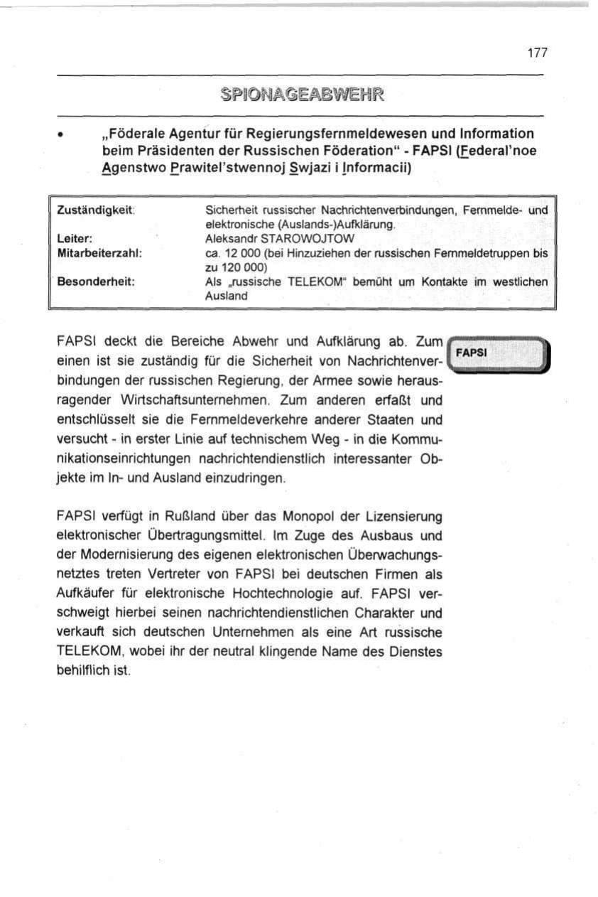 Seite 177 des Verfassungsschutzbericht 1996 Berlin