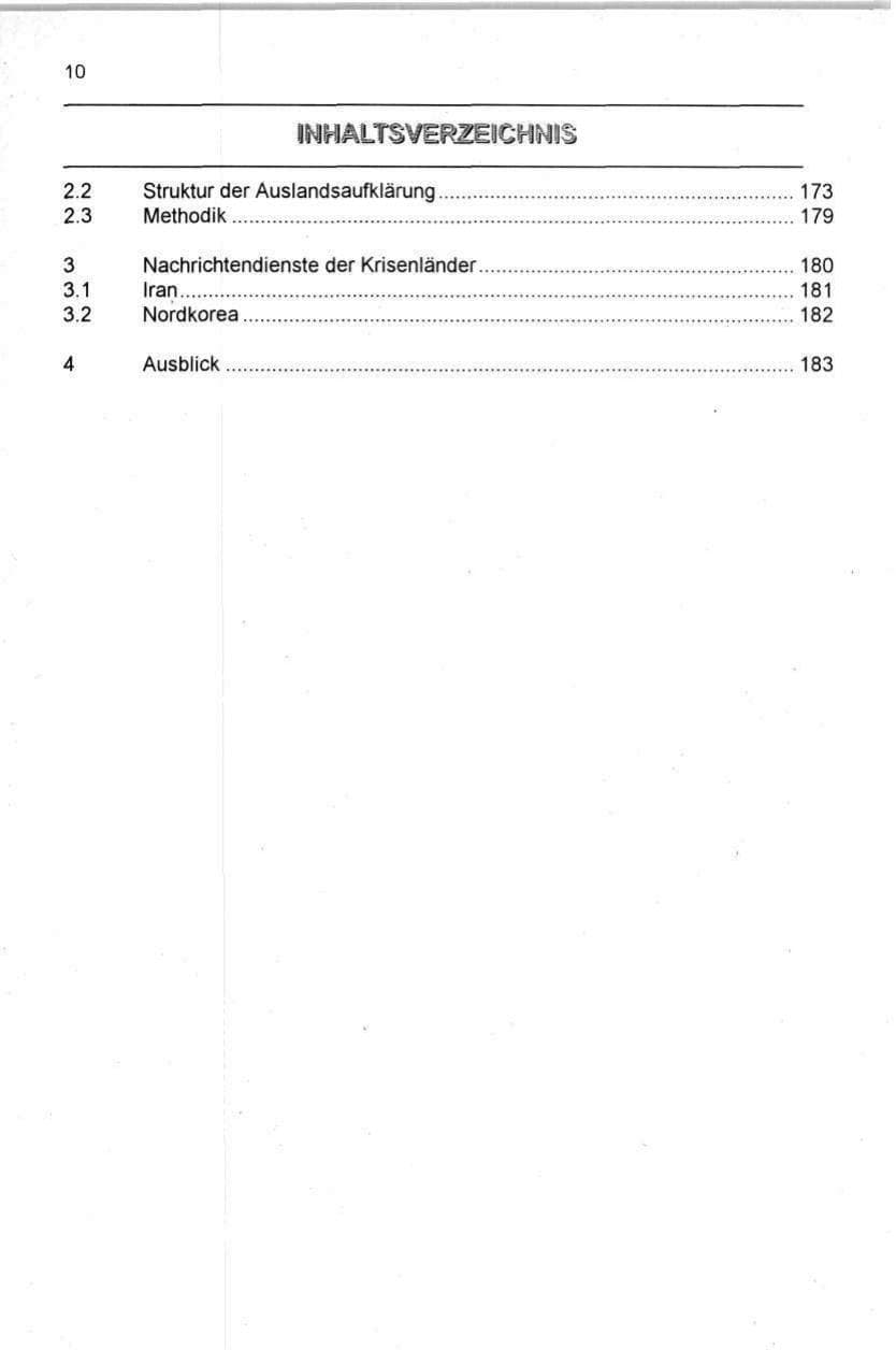 Seite 10 des Verfassungsschutzbericht 1996 Berlin