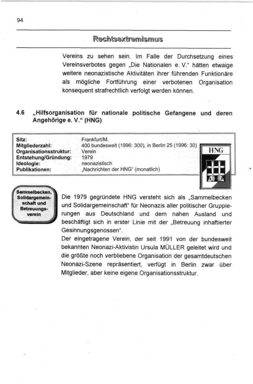 Seite 105 des Verfassungsschutzbericht 1997 Berlin