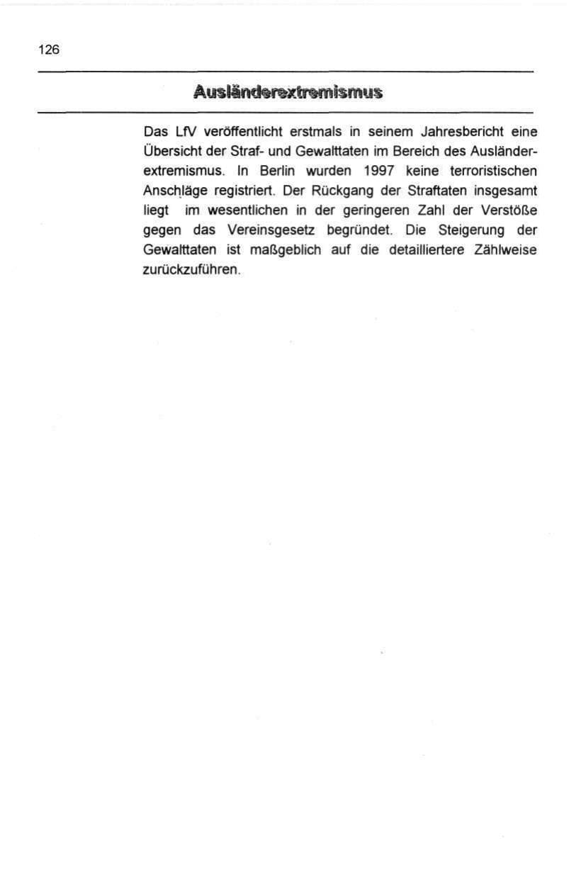Seite 137 des Verfassungsschutzbericht 1997 Berlin