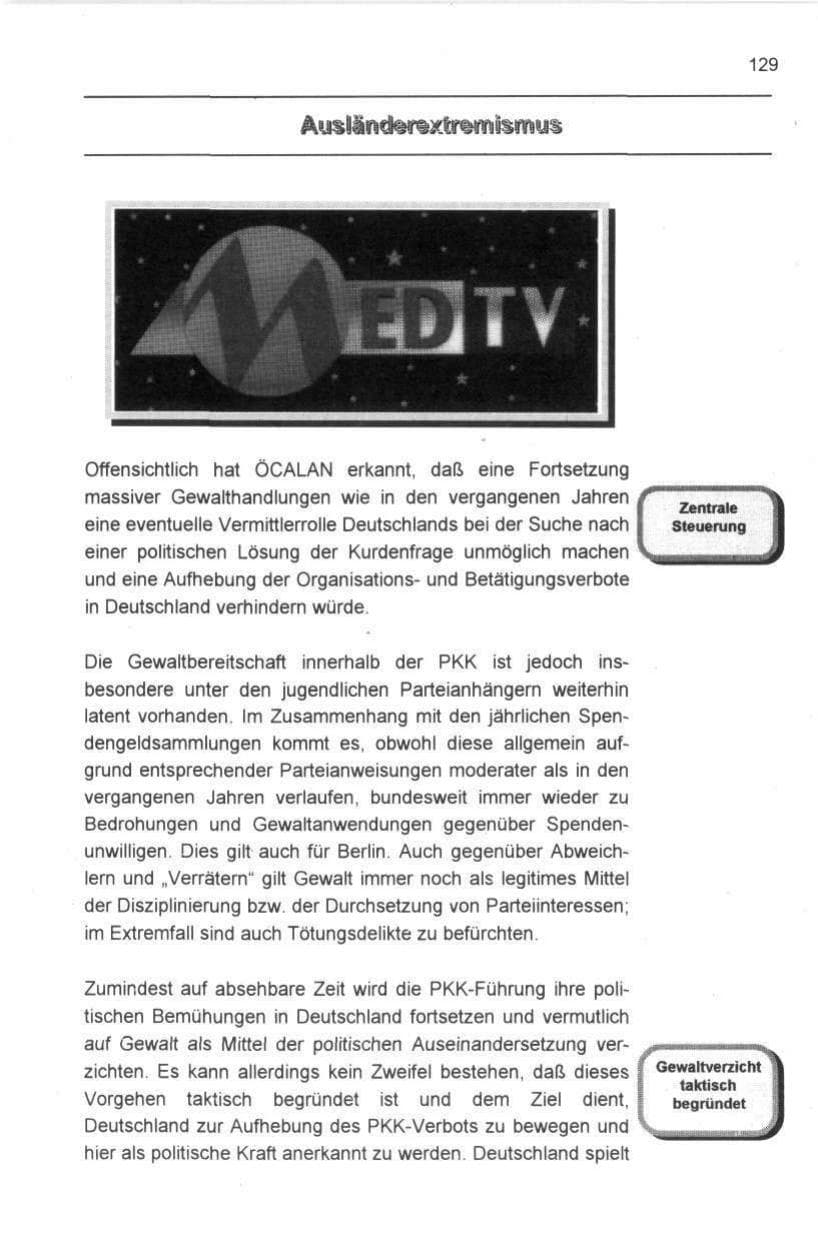 Seite 140 des Verfassungsschutzbericht 1997 Berlin