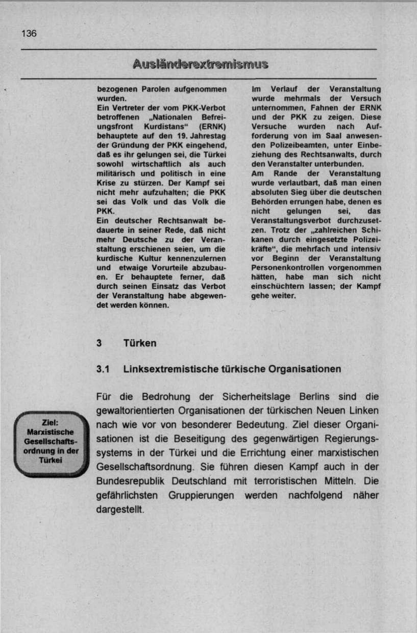 Seite 147 des Verfassungsschutzbericht 1997 Berlin