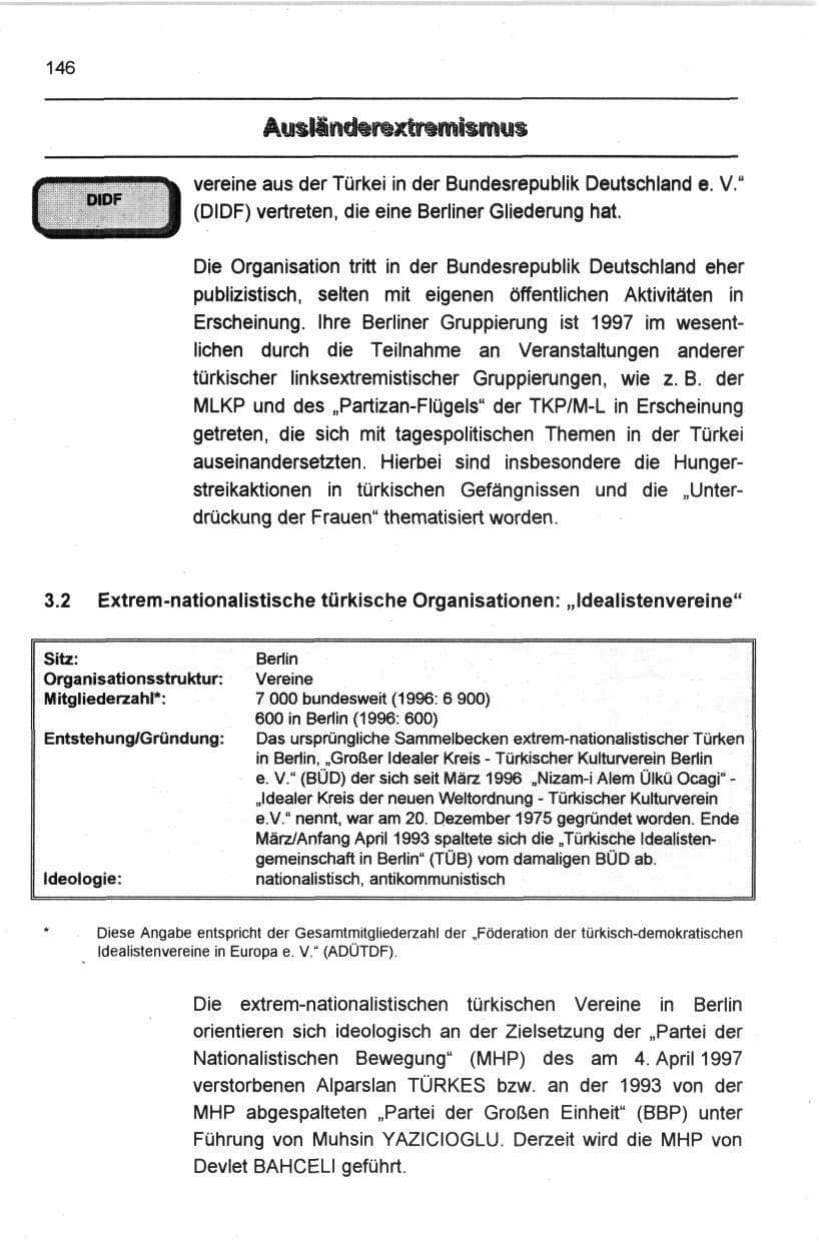 Seite 157 des Verfassungsschutzbericht 1997 Berlin