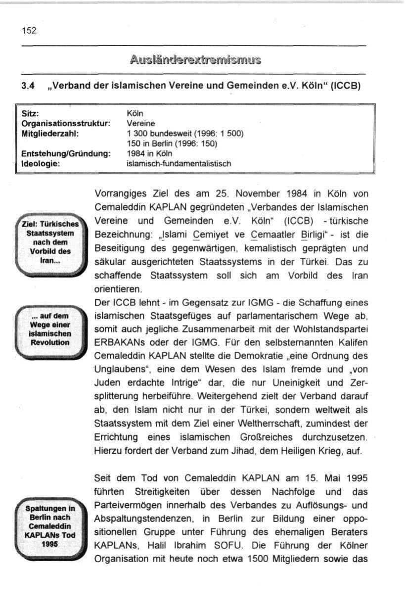 Seite 163 des Verfassungsschutzbericht 1997 Berlin
