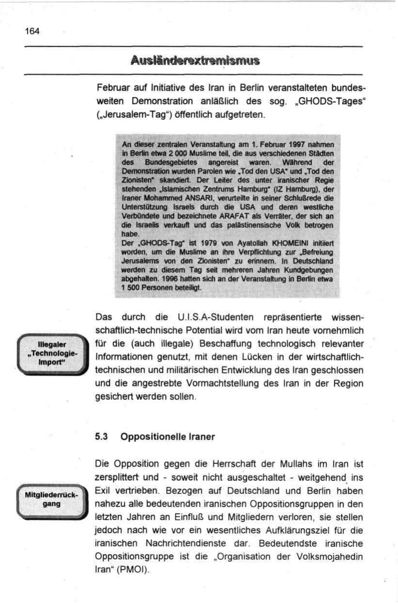 Seite 175 des Verfassungsschutzbericht 1997 Berlin
