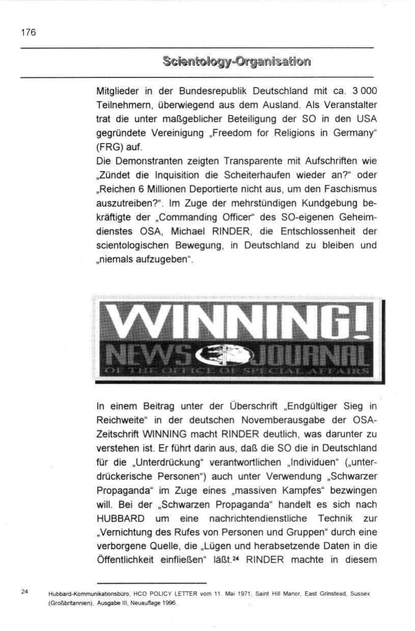 Seite 187 des Verfassungsschutzbericht 1997 Berlin