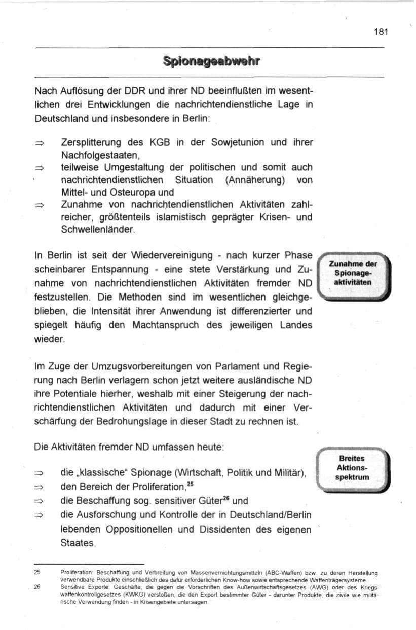 Seite 193 des Verfassungsschutzbericht 1997 Berlin