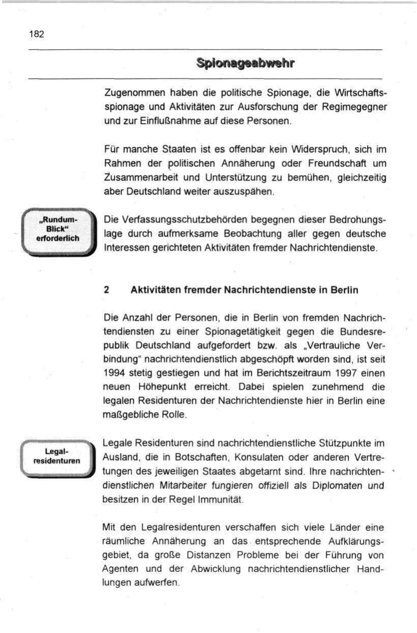 Seite 194 des Verfassungsschutzbericht 1997 Berlin