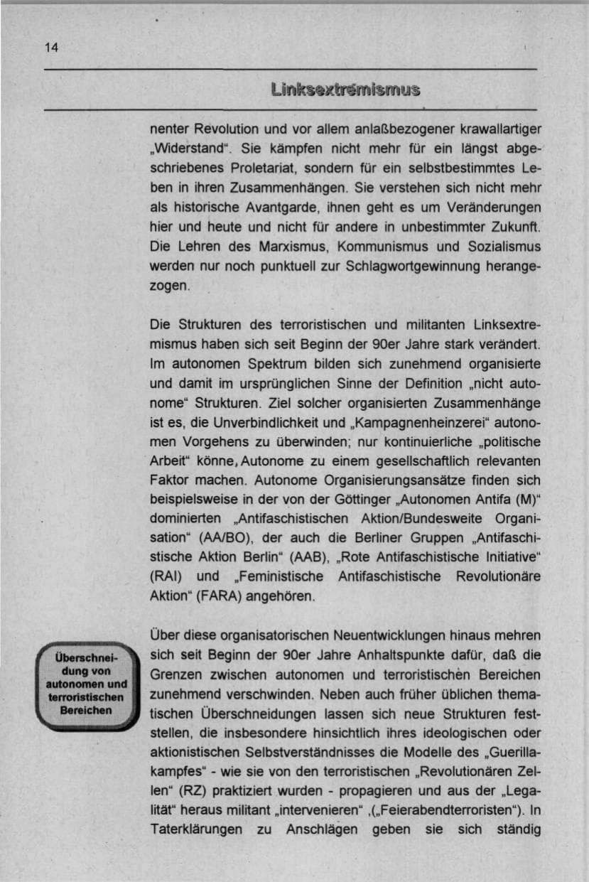 Seite 25 des Verfassungsschutzbericht 1997 Berlin