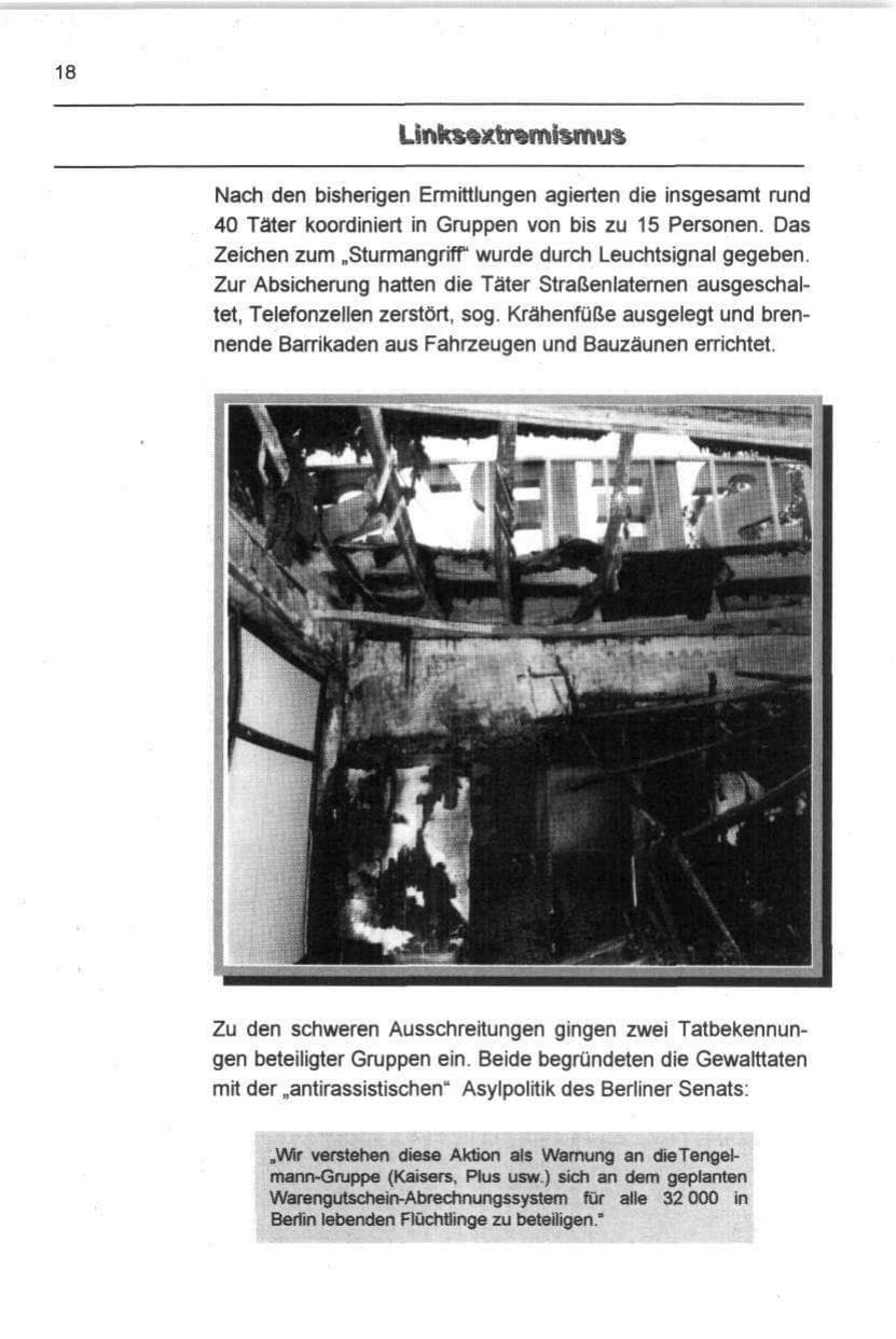 Seite 29 des Verfassungsschutzbericht 1997 Berlin