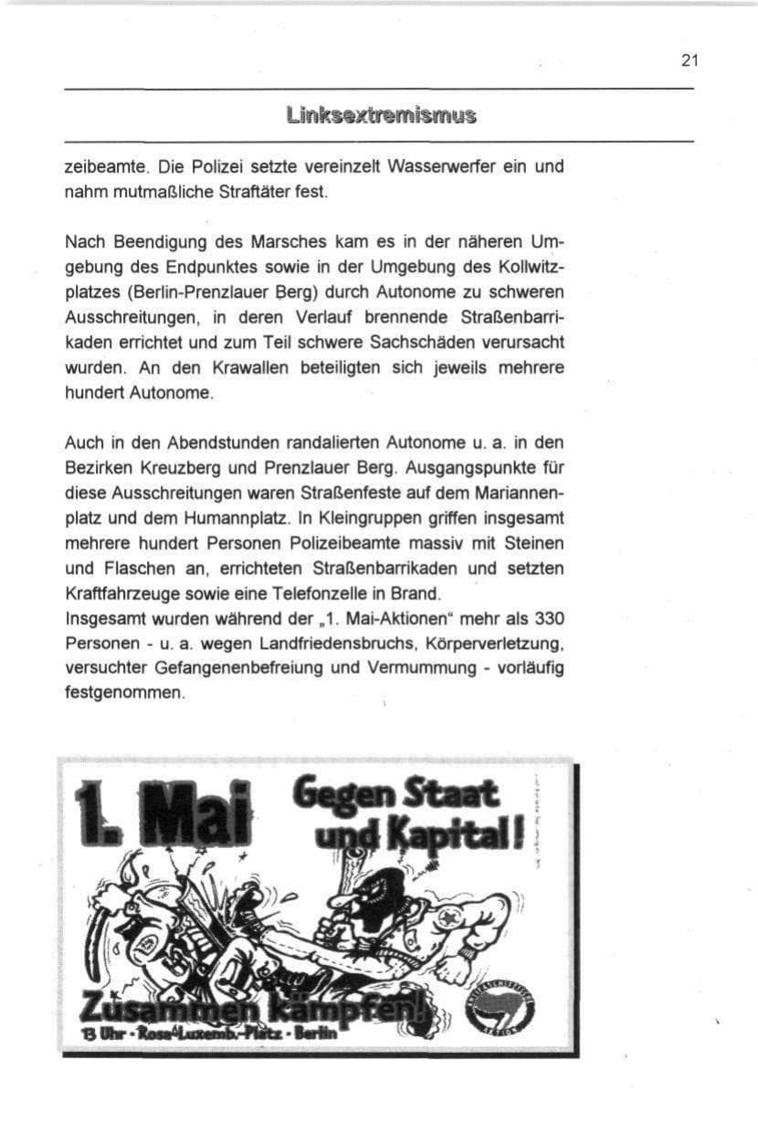 Seite 32 des Verfassungsschutzbericht 1997 Berlin