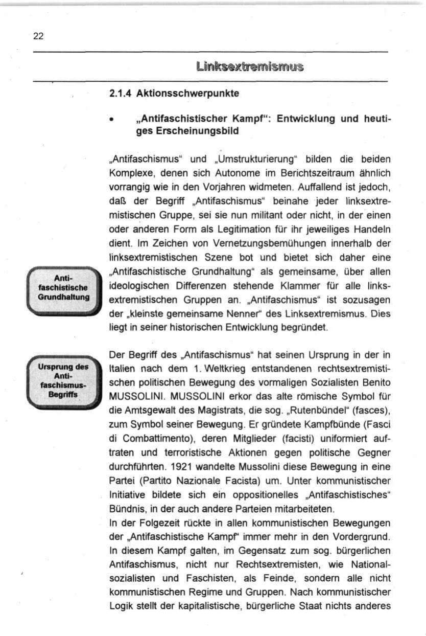 Seite 33 des Verfassungsschutzbericht 1997 Berlin