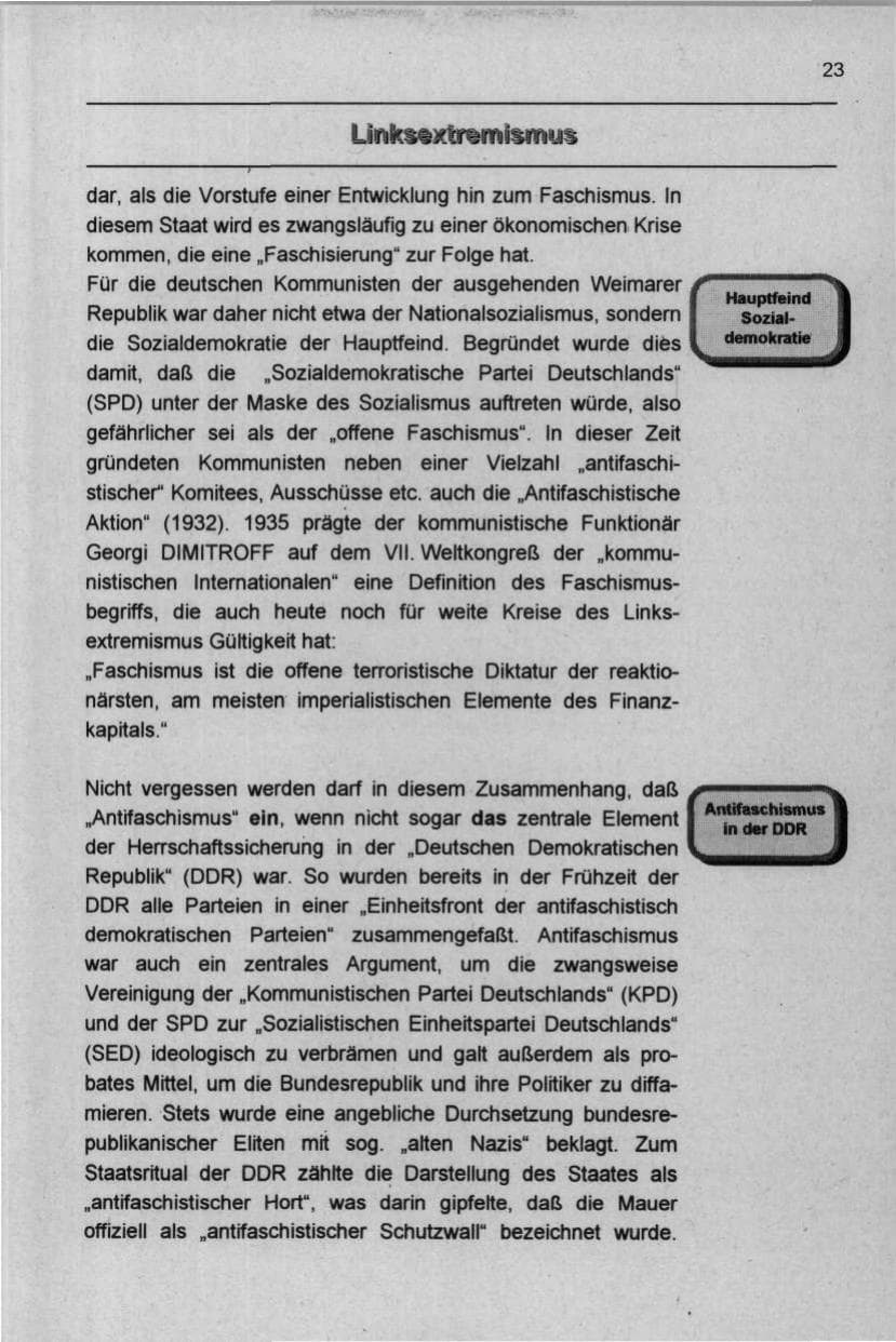 Seite 34 des Verfassungsschutzbericht 1997 Berlin