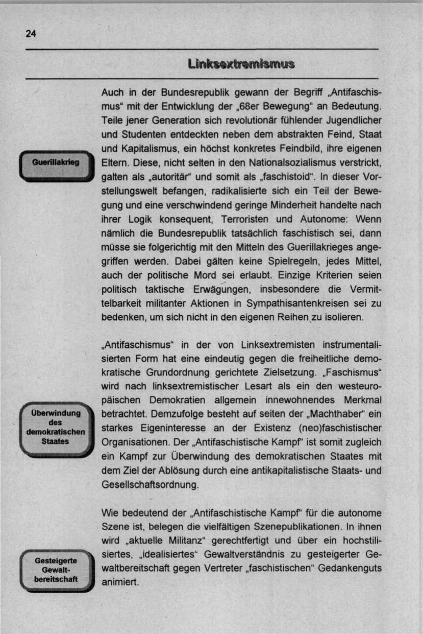 Seite 35 des Verfassungsschutzbericht 1997 Berlin
