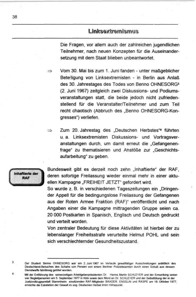 Seite 49 des Verfassungsschutzbericht 1997 Berlin