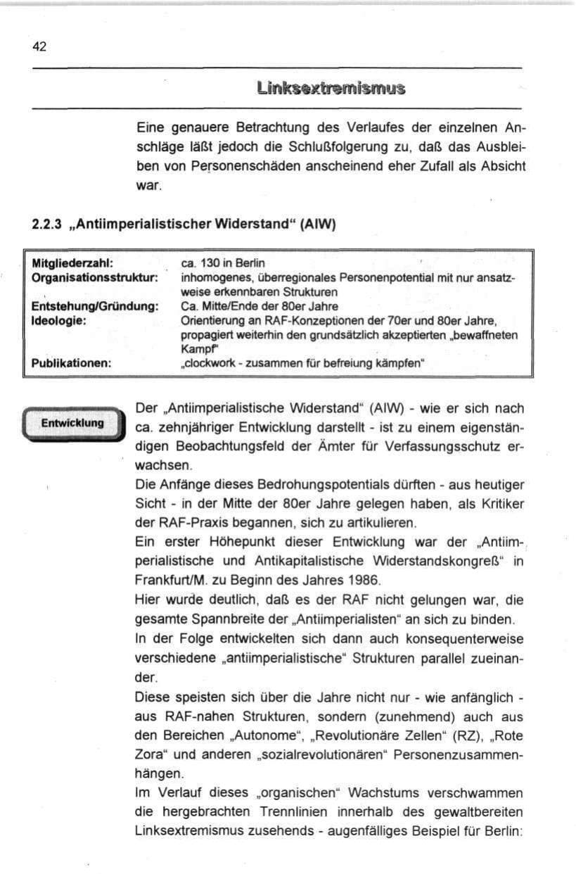 Seite 53 des Verfassungsschutzbericht 1997 Berlin