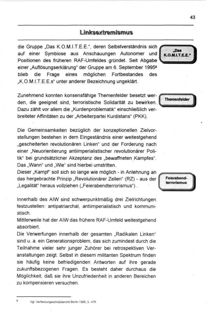 Seite 54 des Verfassungsschutzbericht 1997 Berlin