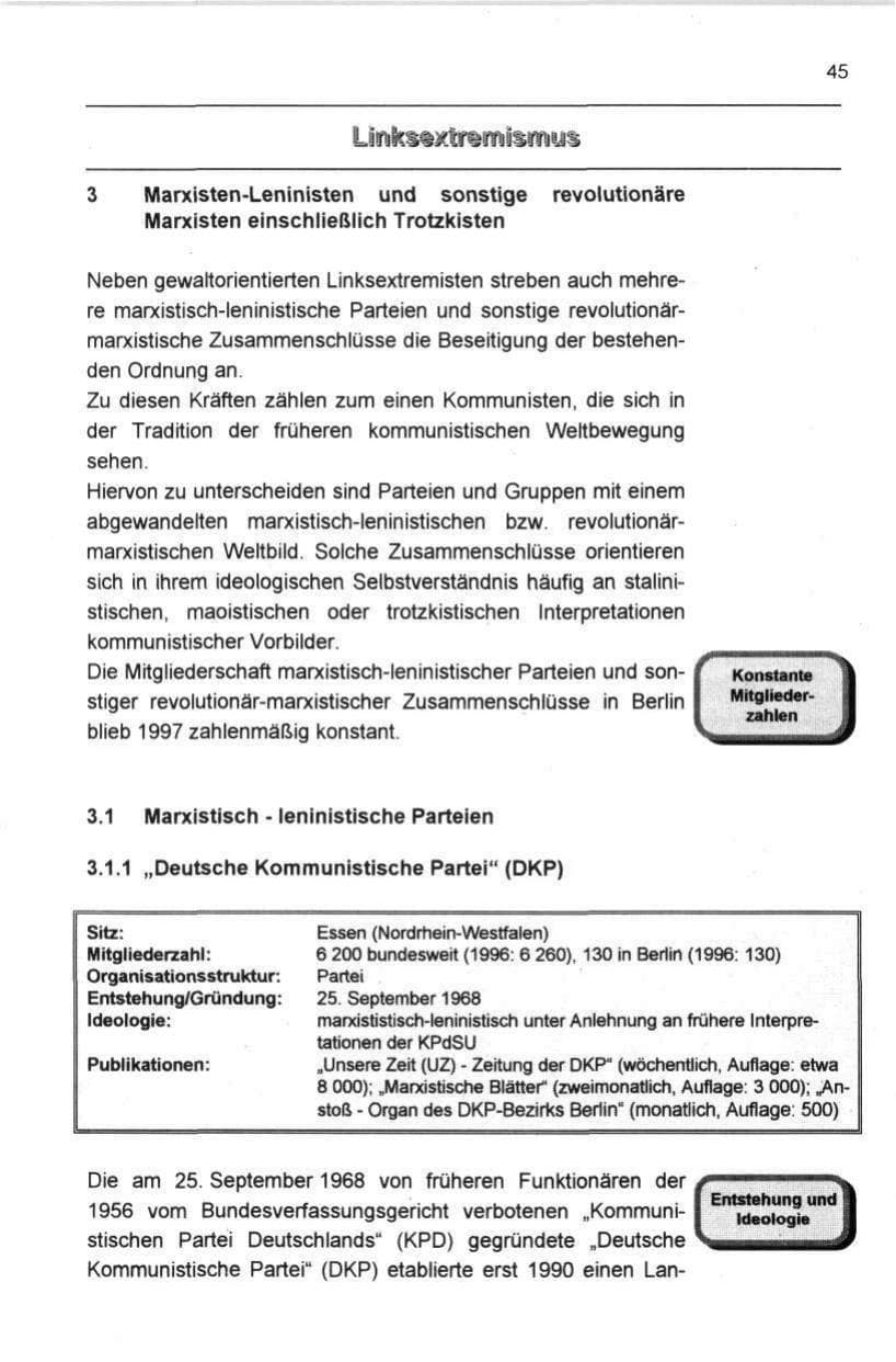 Seite 56 des Verfassungsschutzbericht 1997 Berlin