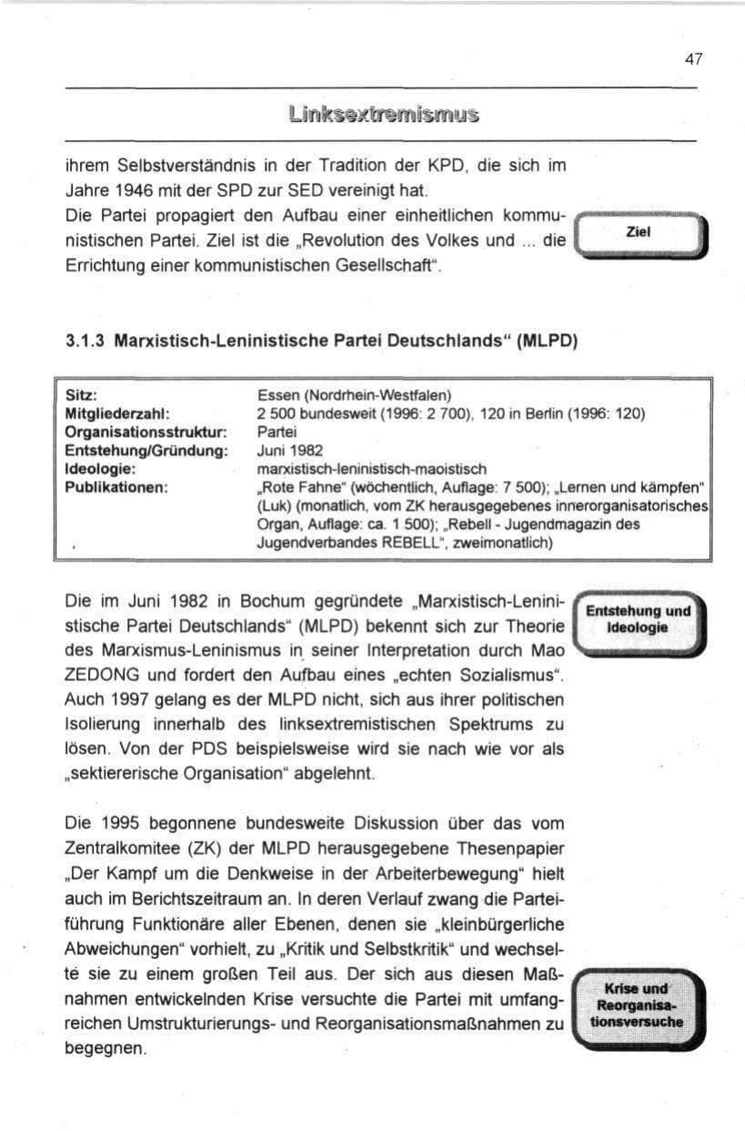 Seite 58 des Verfassungsschutzbericht 1997 Berlin