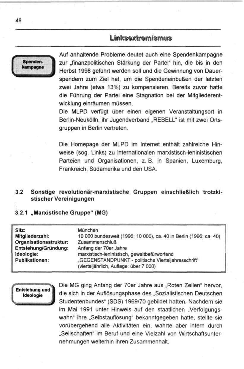 Seite 59 des Verfassungsschutzbericht 1997 Berlin