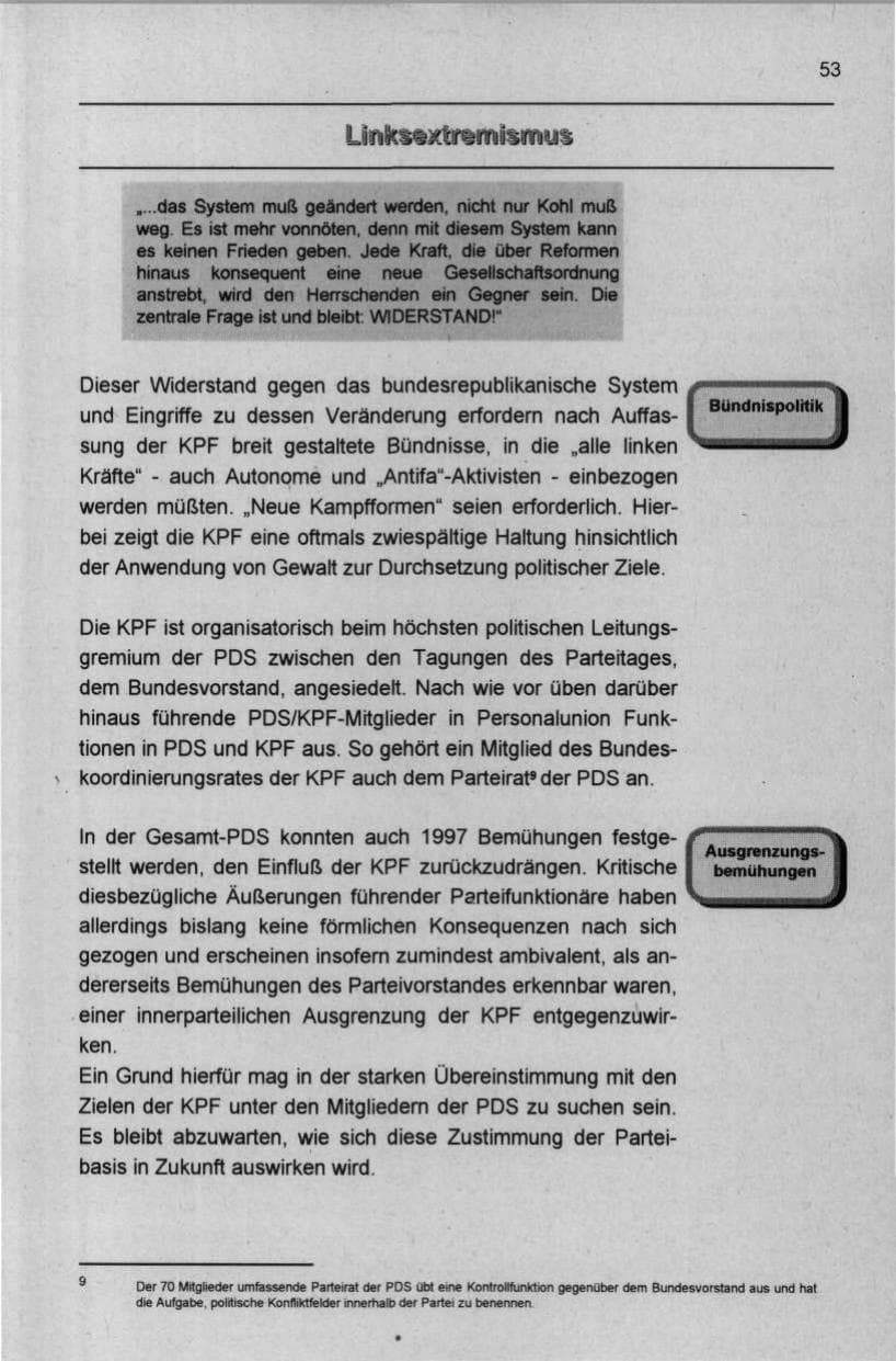 Seite 64 des Verfassungsschutzbericht 1997 Berlin