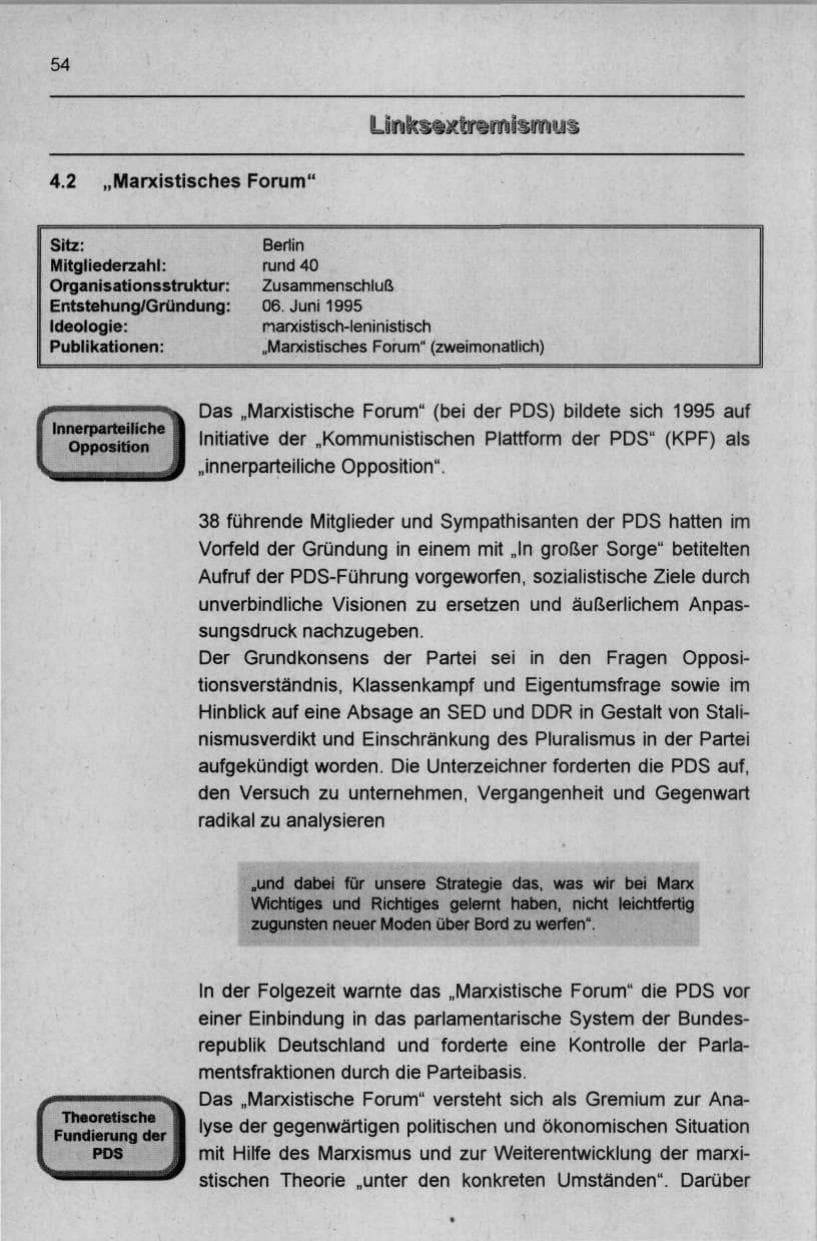 Seite 65 des Verfassungsschutzbericht 1997 Berlin