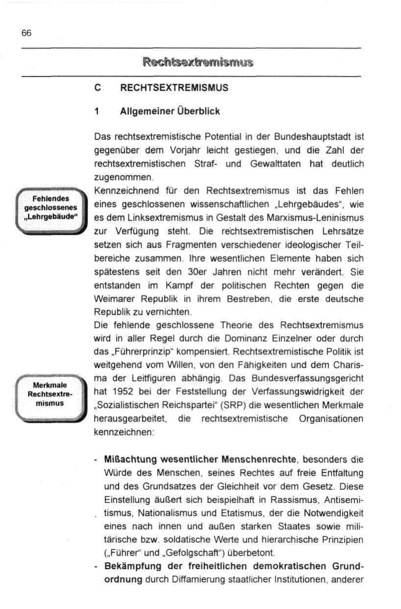Seite 77 des Verfassungsschutzbericht 1997 Berlin