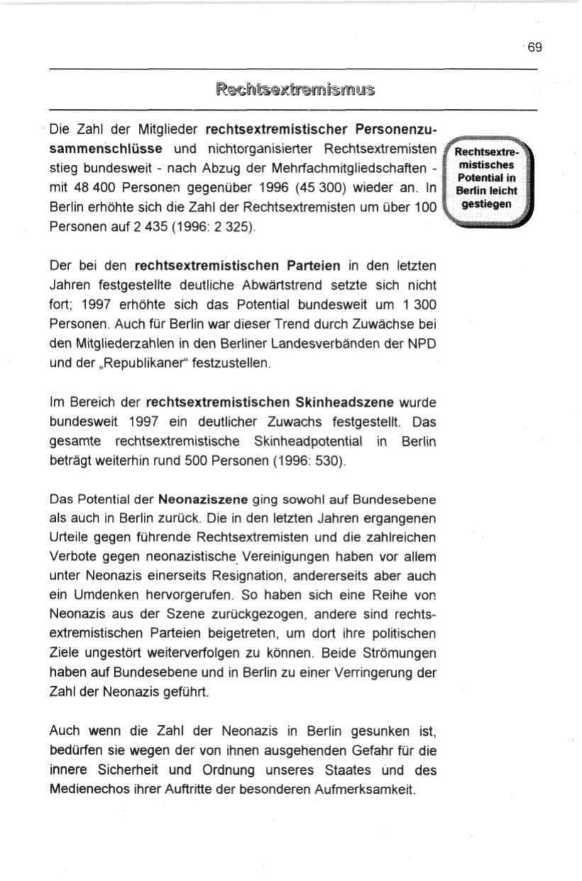 Seite 80 des Verfassungsschutzbericht 1997 Berlin