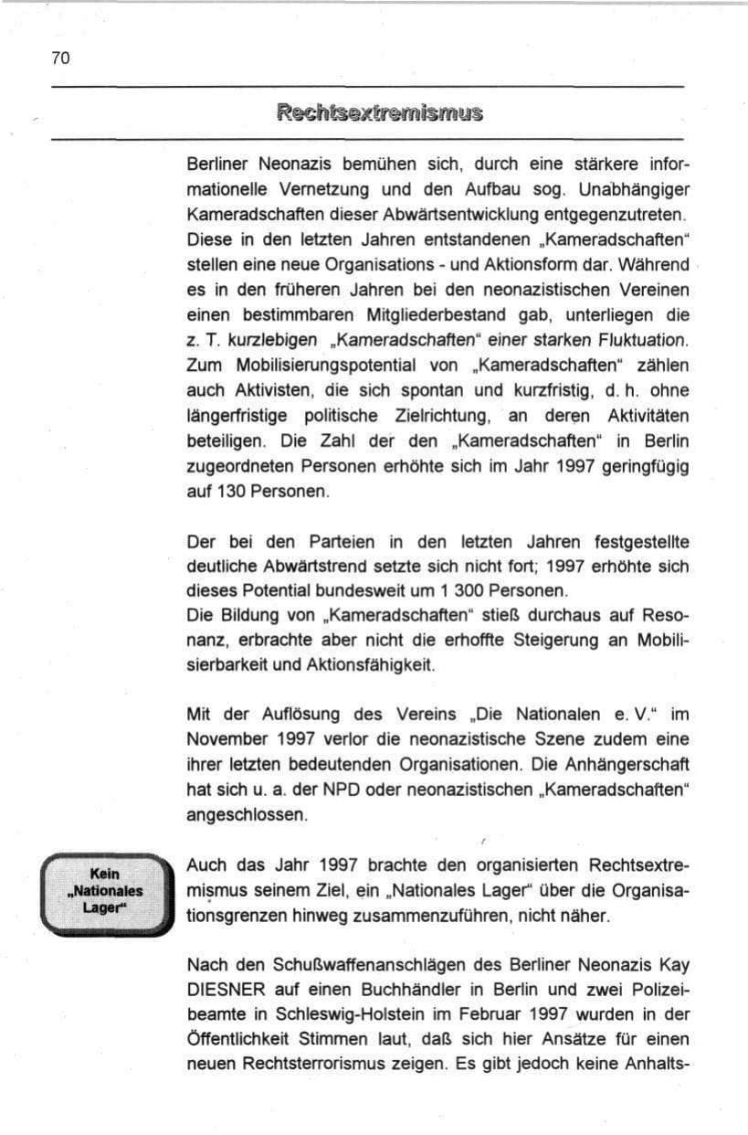 Seite 81 des Verfassungsschutzbericht 1997 Berlin