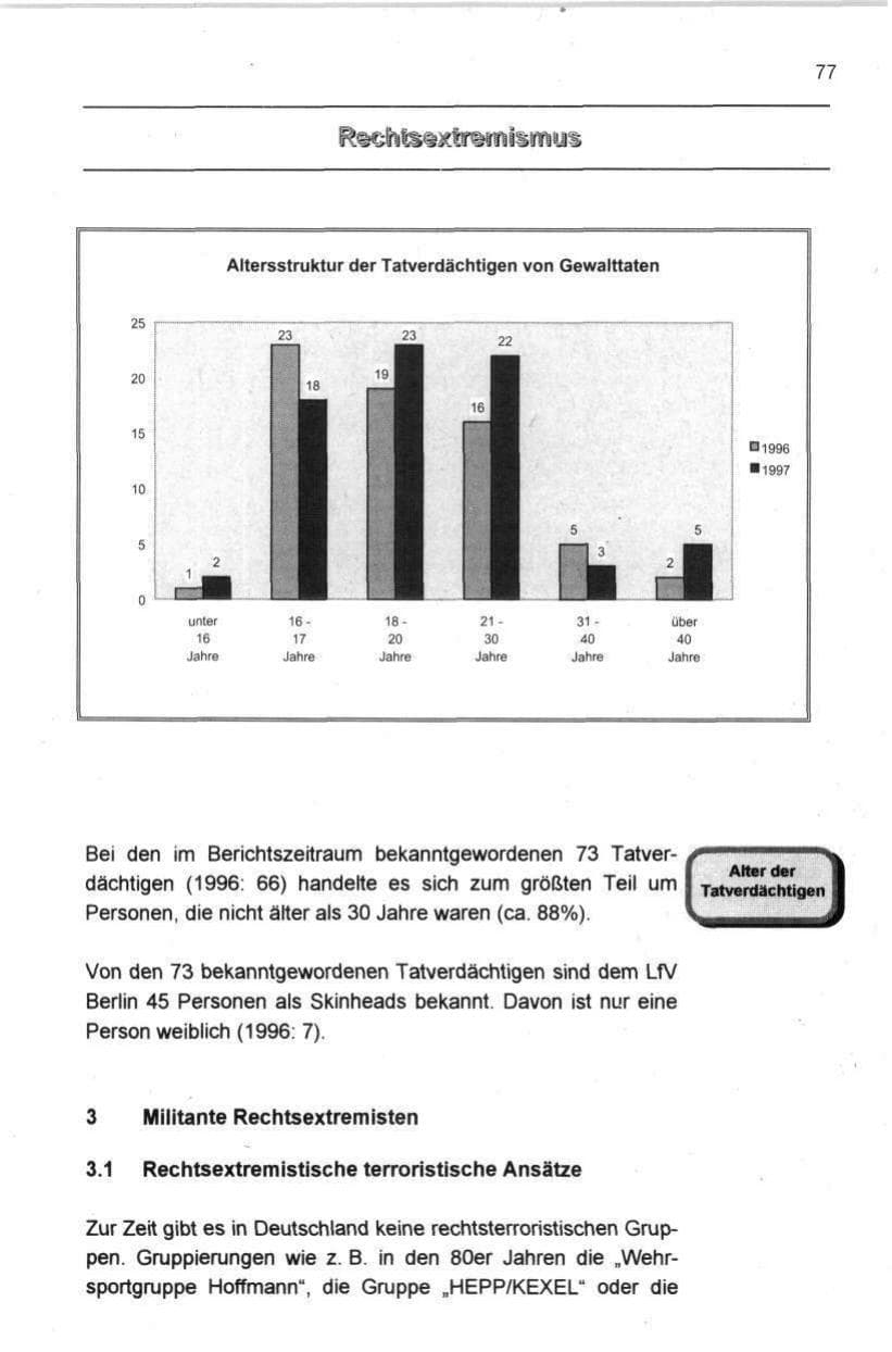 Seite 88 des Verfassungsschutzbericht 1997 Berlin