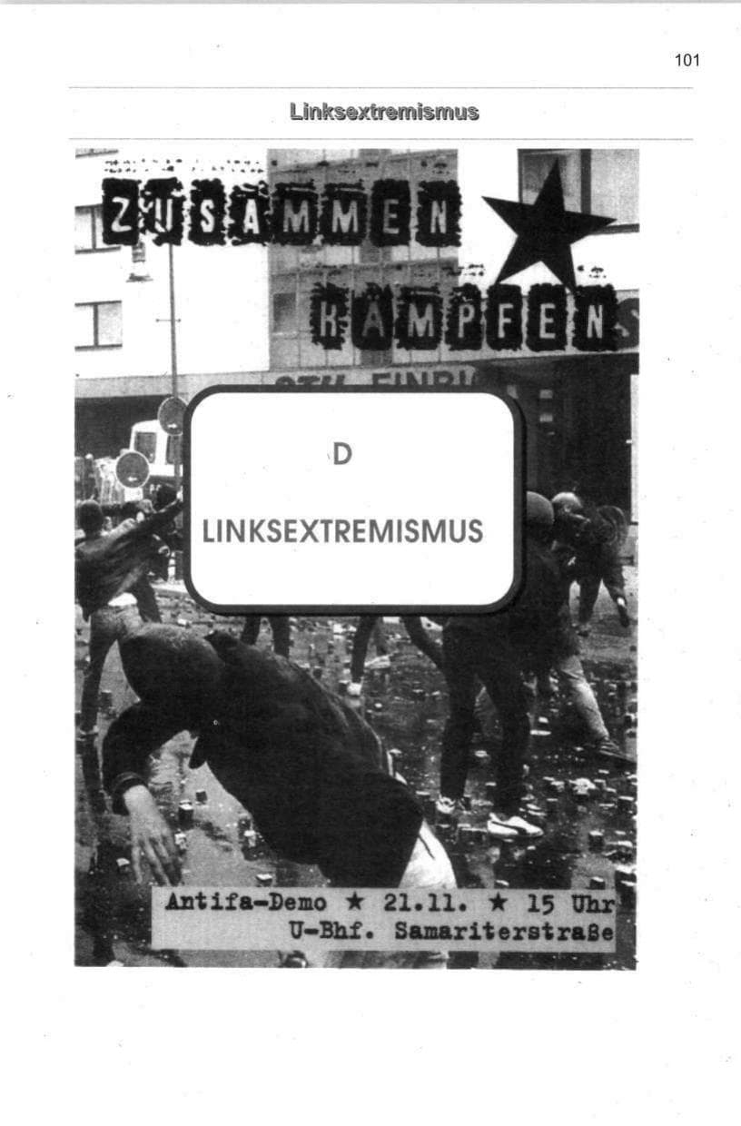 Seite 112 des Verfassungsschutzbericht 1998 Berlin