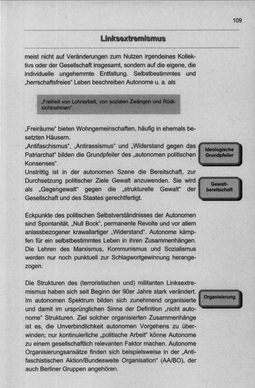 Seite 120 des Verfassungsschutzbericht 1998 Berlin