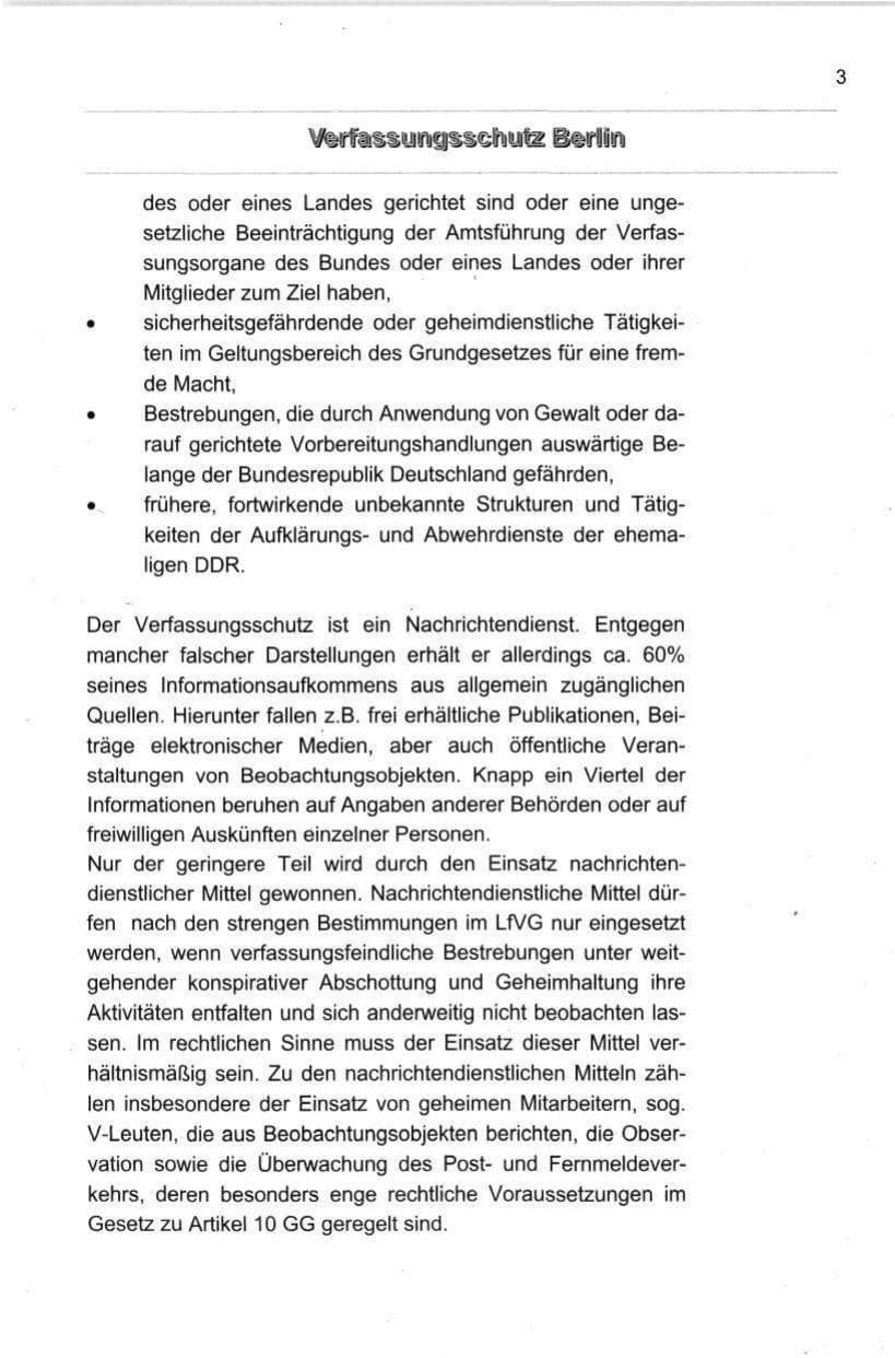 Seite 14 des Verfassungsschutzbericht 1998 Berlin