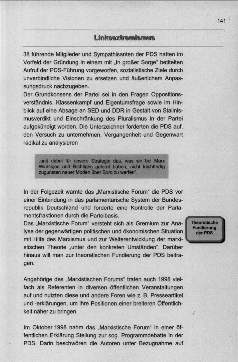 Seite 152 des Verfassungsschutzbericht 1998 Berlin