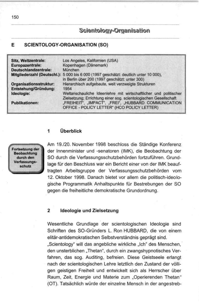 Seite 161 des Verfassungsschutzbericht 1998 Berlin
